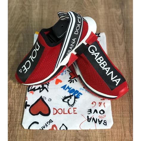 tenis dolce gabbana vermelho